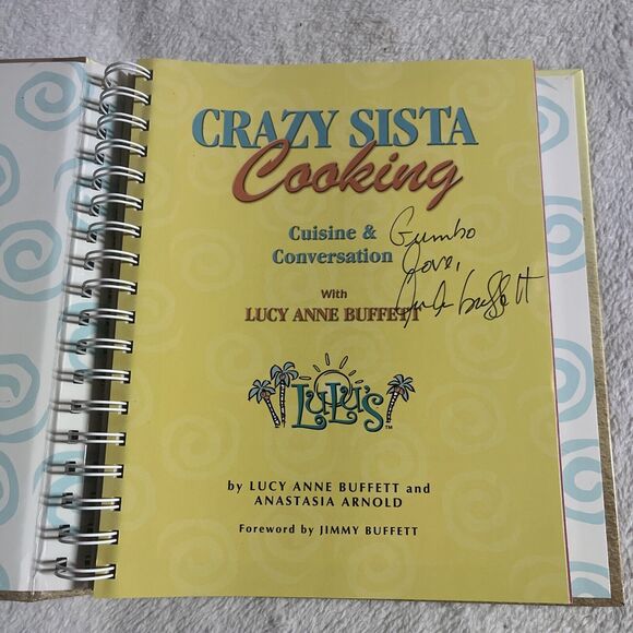 Signed Cookbook Crazy Sista Cooking Cuisine & Conversation Lucy Anne Buffet - Picture 2 of 8